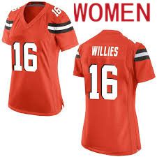 Women Cleveland Browns #16 Derrick Willies Nike Orange Game NFL Jersey->women nfl jersey->Women Jersey